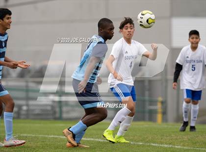 Thumbnail 3 in Johnson vs South San Antonio (NEISD Soccer Tournament) photogallery.