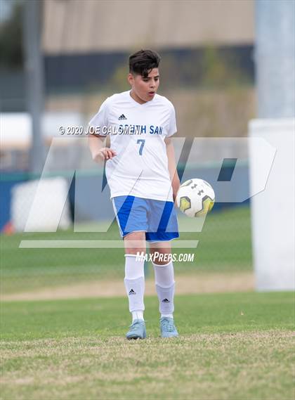 Thumbnail 1 in Johnson vs South San Antonio (NEISD Soccer Tournament) photogallery.
