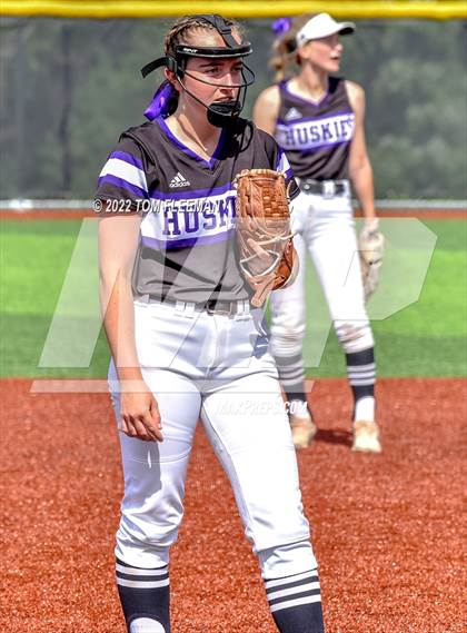 Thumbnail 2 in Olathe South vs Blue Valley Northwest (Regionals) photogallery.