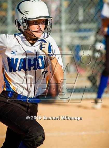 Thumbnail 1 in Wayne vs. Wahoo  (Lincoln Public Schools Softball Classic) photogallery.