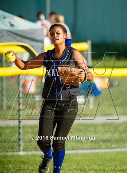 Thumbnail 2 in Wayne vs. Wahoo  (Lincoln Public Schools Softball Classic) photogallery.