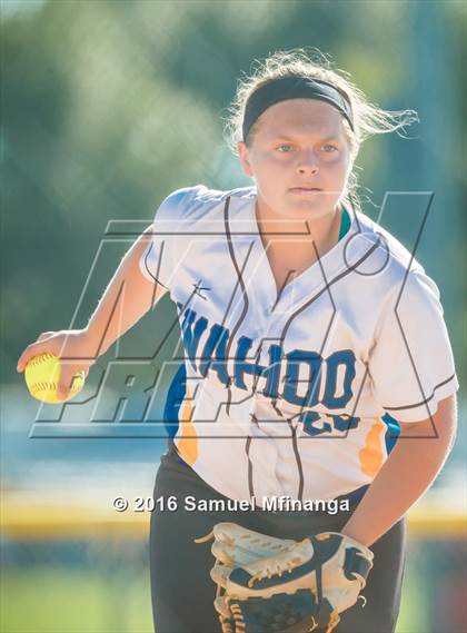 Thumbnail 1 in Wayne vs. Wahoo  (Lincoln Public Schools Softball Classic) photogallery.
