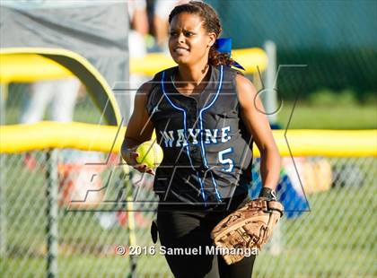 Thumbnail 1 in Wayne vs. Wahoo  (Lincoln Public Schools Softball Classic) photogallery.