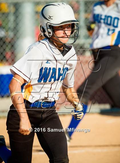Thumbnail 3 in Wayne vs. Wahoo  (Lincoln Public Schools Softball Classic) photogallery.