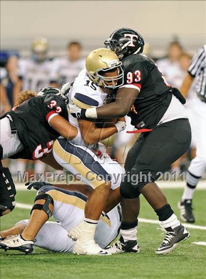 Thumbnail 1 in Trinity vs. Shiloh Christian (Kirk Herbstreit National Kickoff Classic) photogallery.