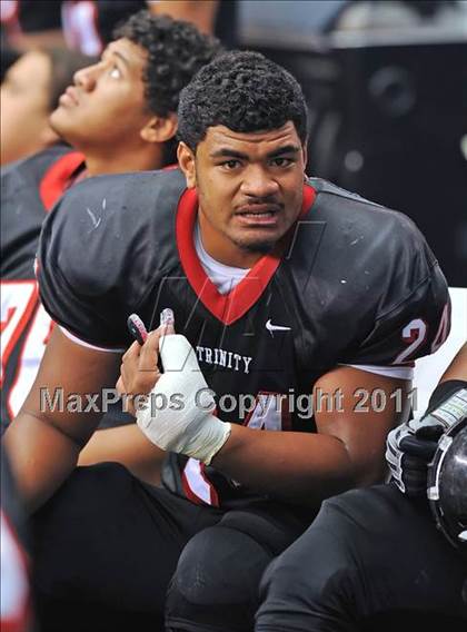 Thumbnail 2 in Trinity vs. Shiloh Christian (Kirk Herbstreit National Kickoff Classic) photogallery.