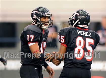 Thumbnail 2 in Trinity vs. Shiloh Christian (Kirk Herbstreit National Kickoff Classic) photogallery.