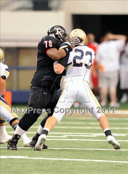 Thumbnail 3 in Trinity vs. Shiloh Christian (Kirk Herbstreit National Kickoff Classic) photogallery.