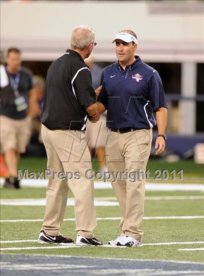 Thumbnail 2 in Trinity vs. Shiloh Christian (Kirk Herbstreit National Kickoff Classic) photogallery.