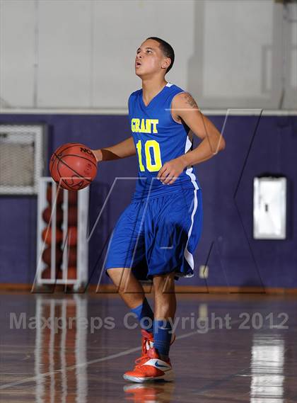 Thumbnail 1 in Grant vs. Eisenhower (St. Hope Elite Hoops Classic) photogallery.
