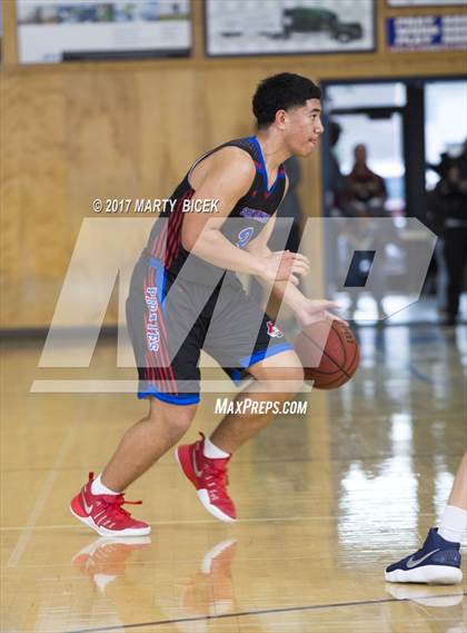 Thumbnail 3 in Holiday Hoops  San Joaquin Memorial vs. San Leandro photogallery.