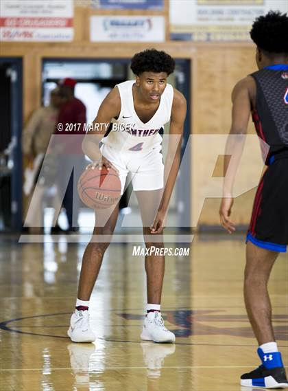 Thumbnail 1 in Holiday Hoops  San Joaquin Memorial vs. San Leandro photogallery.