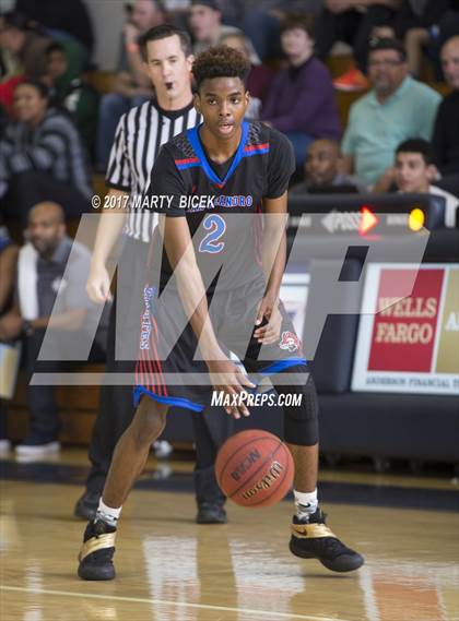 Thumbnail 3 in Holiday Hoops  San Joaquin Memorial vs. San Leandro photogallery.