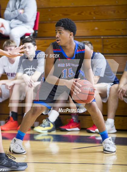 Thumbnail 2 in Holiday Hoops  San Joaquin Memorial vs. San Leandro photogallery.