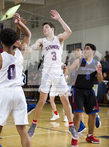 Thumbnail 1 in Holiday Hoops  San Joaquin Memorial vs. San Leandro photogallery.