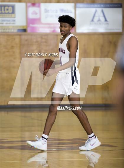 Thumbnail 3 in Holiday Hoops  San Joaquin Memorial vs. San Leandro photogallery.