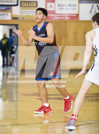 Thumbnail 1 in Holiday Hoops  San Joaquin Memorial vs. San Leandro photogallery.