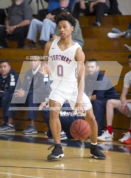 Thumbnail 3 in Holiday Hoops  San Joaquin Memorial vs. San Leandro photogallery.
