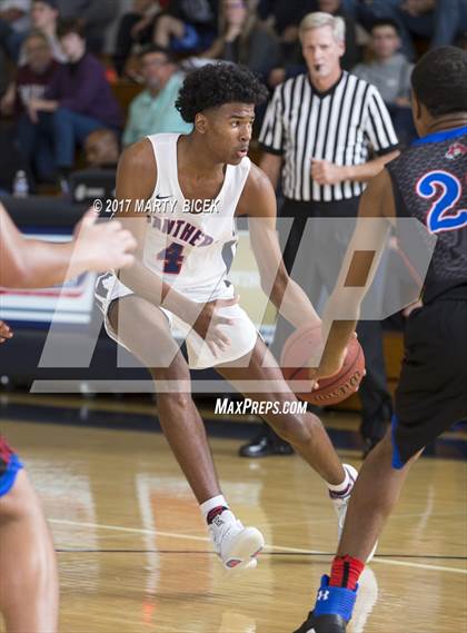 Thumbnail 1 in Holiday Hoops  San Joaquin Memorial vs. San Leandro photogallery.
