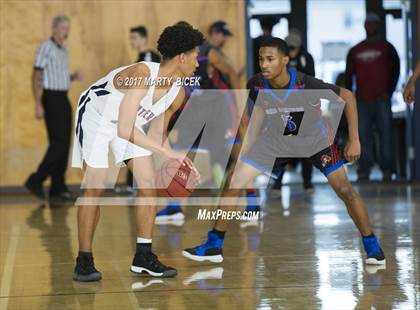 Thumbnail 2 in Holiday Hoops  San Joaquin Memorial vs. San Leandro photogallery.