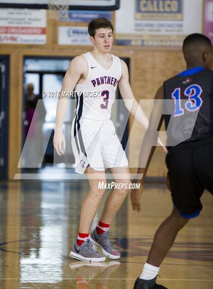 Thumbnail 2 in Holiday Hoops  San Joaquin Memorial vs. San Leandro photogallery.