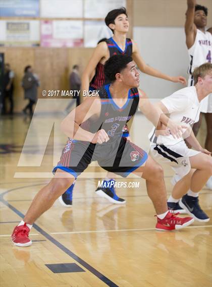 Thumbnail 2 in Holiday Hoops  San Joaquin Memorial vs. San Leandro photogallery.