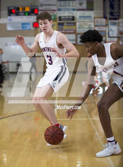 Thumbnail 3 in Holiday Hoops  San Joaquin Memorial vs. San Leandro photogallery.