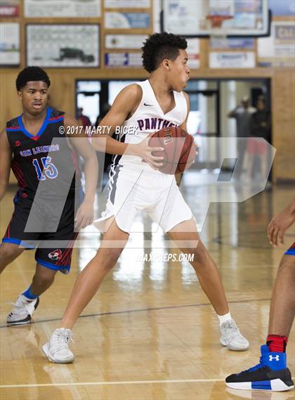 Thumbnail 2 in Holiday Hoops  San Joaquin Memorial vs. San Leandro photogallery.