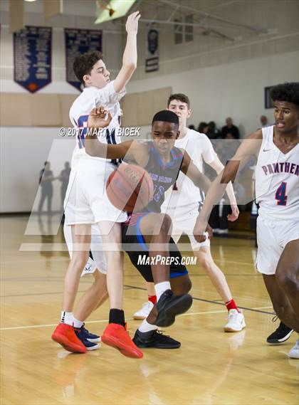 Thumbnail 2 in Holiday Hoops  San Joaquin Memorial vs. San Leandro photogallery.