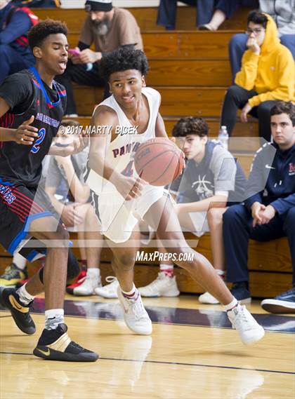 Thumbnail 3 in Holiday Hoops  San Joaquin Memorial vs. San Leandro photogallery.