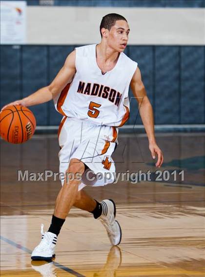 Thumbnail 1 in Madison [James] vs La Marque (McDonald's Texas Invitational) photogallery.