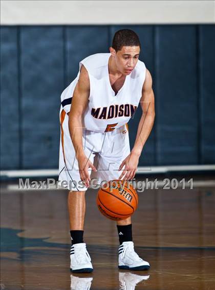 Thumbnail 1 in Madison [James] vs La Marque (McDonald's Texas Invitational) photogallery.