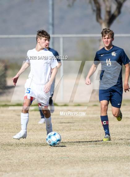 Thumbnail 3 in Pusch Ridge Christian Academy vs Safford (Bohdie Larson Celebration Classic) photogallery.