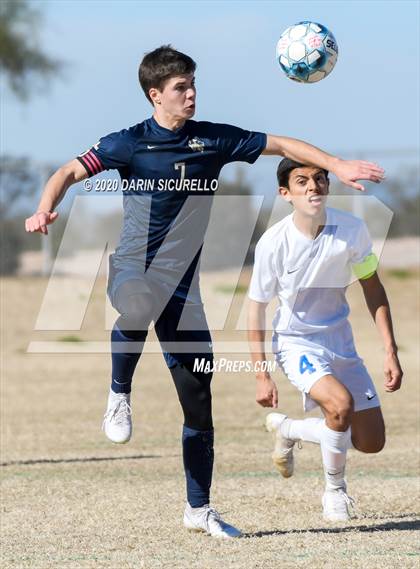 Thumbnail 1 in Pusch Ridge Christian Academy vs Safford (Bohdie Larson Celebration Classic) photogallery.