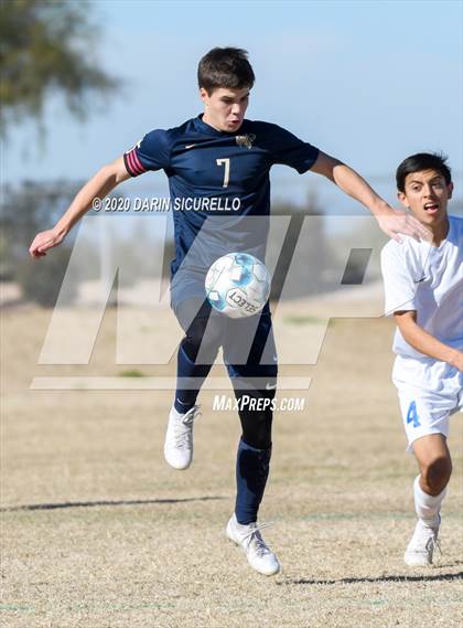 Thumbnail 2 in Pusch Ridge Christian Academy vs Safford (Bohdie Larson Celebration Classic) photogallery.