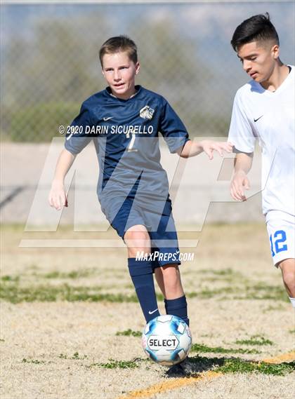 Thumbnail 2 in Pusch Ridge Christian Academy vs Safford (Bohdie Larson Celebration Classic) photogallery.