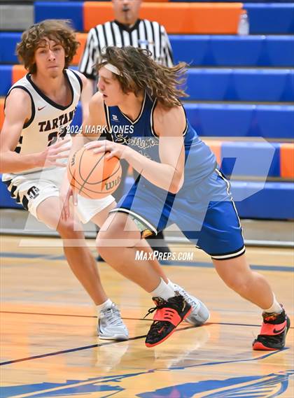 Thumbnail 3 in Stansbury vs. St. Margaret's (Visit Mesa Basketball Challenge) photogallery.