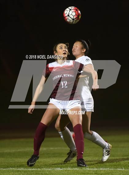 Thumbnail 1 in Cardinal Newman @ Sacred Heart Cathedral Preparatory (CIF NorCal Regional D3 Semifinal) photogallery.