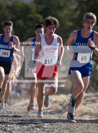 Thumbnail 2 in CIF Sac-Joaquin Section Cross Country Championships (D1 Boys) photogallery.