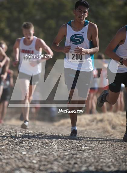Thumbnail 1 in CIF Sac-Joaquin Section Cross Country Championships (D1 Boys) photogallery.