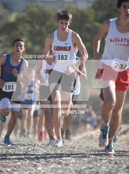 Thumbnail 3 in CIF Sac-Joaquin Section Cross Country Championships (D1 Boys) photogallery.