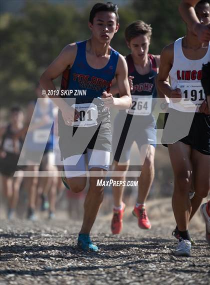 Thumbnail 2 in CIF Sac-Joaquin Section Cross Country Championships (D1 Boys) photogallery.