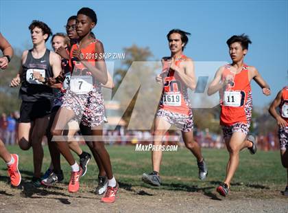 Thumbnail 2 in CIF Sac-Joaquin Section Cross Country Championships (D1 Boys) photogallery.