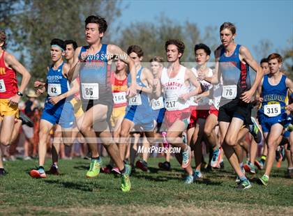 Thumbnail 3 in CIF Sac-Joaquin Section Cross Country Championships (D1 Boys) photogallery.