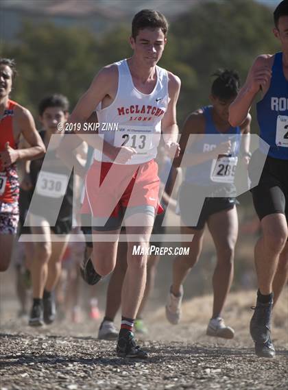 Thumbnail 2 in CIF Sac-Joaquin Section Cross Country Championships (D1 Boys) photogallery.