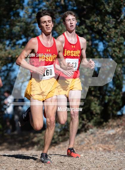 Thumbnail 2 in CIF Sac-Joaquin Section Cross Country Championships (D1 Boys) photogallery.