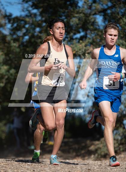 Thumbnail 2 in CIF Sac-Joaquin Section Cross Country Championships (D1 Boys) photogallery.