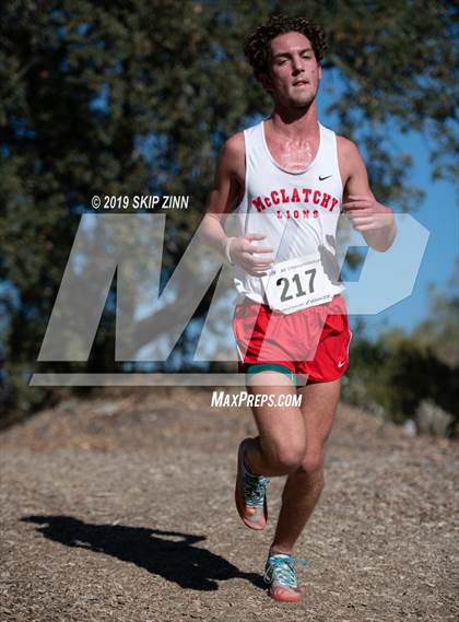 Thumbnail 2 in CIF Sac-Joaquin Section Cross Country Championships (D1 Boys) photogallery.