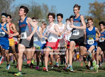 Thumbnail 2 in CIF Sac-Joaquin Section Cross Country Championships (D1 Boys) photogallery.