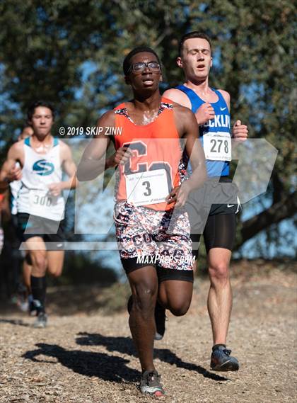 Thumbnail 2 in CIF Sac-Joaquin Section Cross Country Championships (D1 Boys) photogallery.